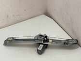 Rear door window regulator with motor