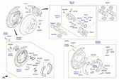 Caliper del freno trasero