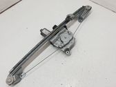 Rear door window regulator with motor