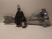 Rear door window regulator with motor