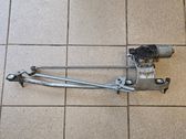 Front wiper linkage and motor