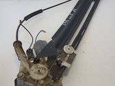 Rear door window regulator with motor