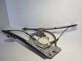 Rear door window regulator with motor