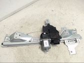 Rear door window regulator with motor