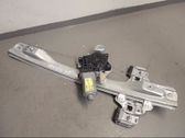 Rear door window regulator with motor