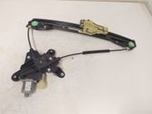 Rear door window regulator with motor