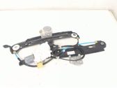 Rear door window regulator with motor