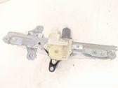 Rear door window regulator with motor
