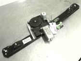 Rear door window regulator with motor