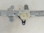 Rear door window regulator with motor