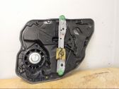 Rear door window regulator with motor