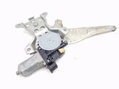 Rear door window regulator with motor