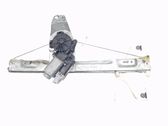 Rear door window regulator with motor
