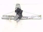 Rear door window regulator with motor