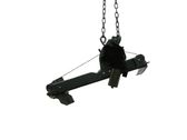 Rear door window regulator with motor
