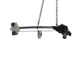 Rear door window regulator with motor
