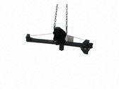 Rear door window regulator with motor