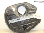 Rear door window regulator with motor