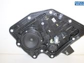 Rear door window regulator with motor