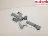 Rear door window regulator with motor