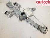 Rear door window regulator with motor
