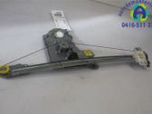 Rear door window regulator with motor