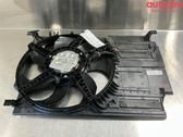 Radiator cooling fan shroud