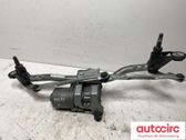 Front wiper linkage and motor