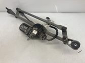 Front wiper linkage and motor