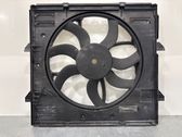 Radiator cooling fan shroud