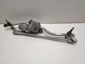 Front wiper linkage and motor