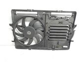 Radiator cooling fan shroud