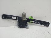 Rear door window regulator with motor