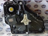 Rear door window regulator with motor