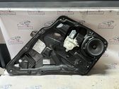 Rear door window regulator with motor