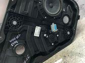 Rear door window regulator with motor