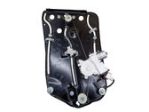 Rear door window regulator with motor
