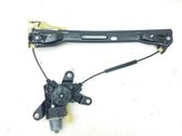 Rear door window regulator with motor