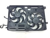 Radiator cooling fan shroud