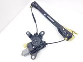 Rear door window regulator with motor