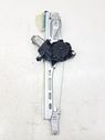 Rear door window regulator with motor