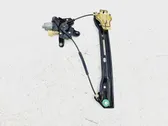 Rear door window regulator with motor