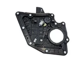 Rear door window regulator with motor