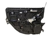 Rear door window regulator with motor
