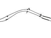 Handbrake/parking brake wiring cable
