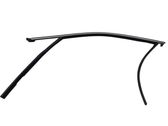 Front door glass trim molding