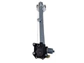 Rear door window regulator with motor