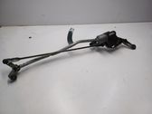 Front wiper linkage and motor