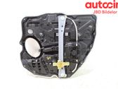 Rear door window regulator with motor