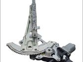 Front door window regulator with motor